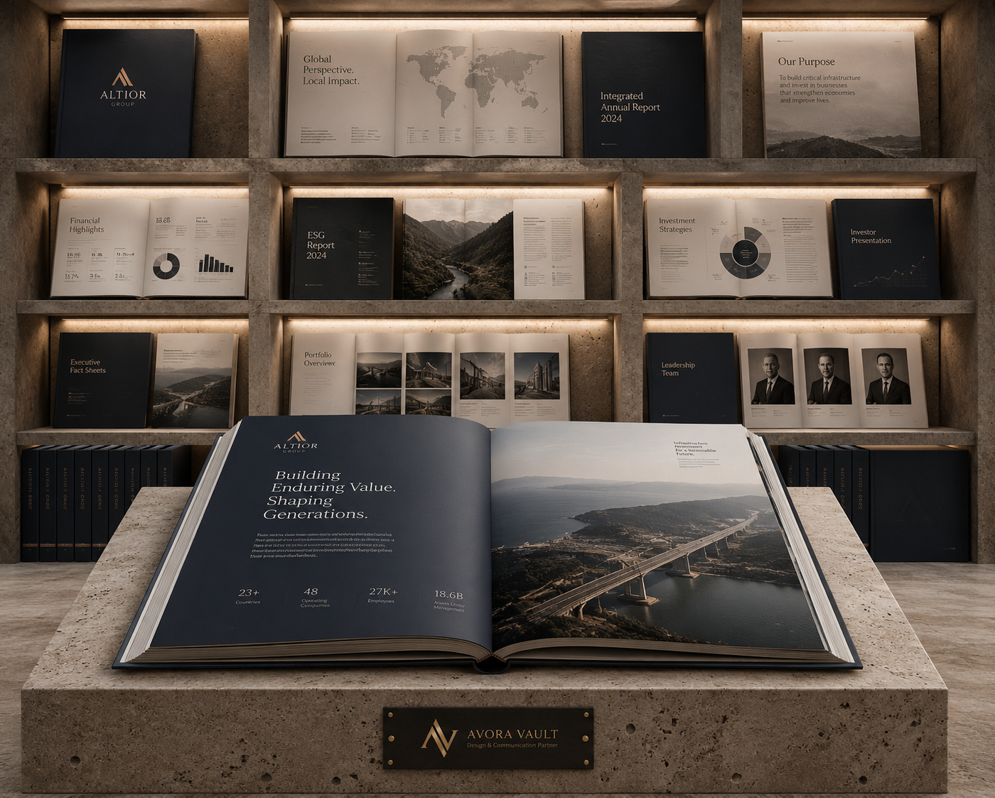 Brand Communication — AVORA Vault service visual