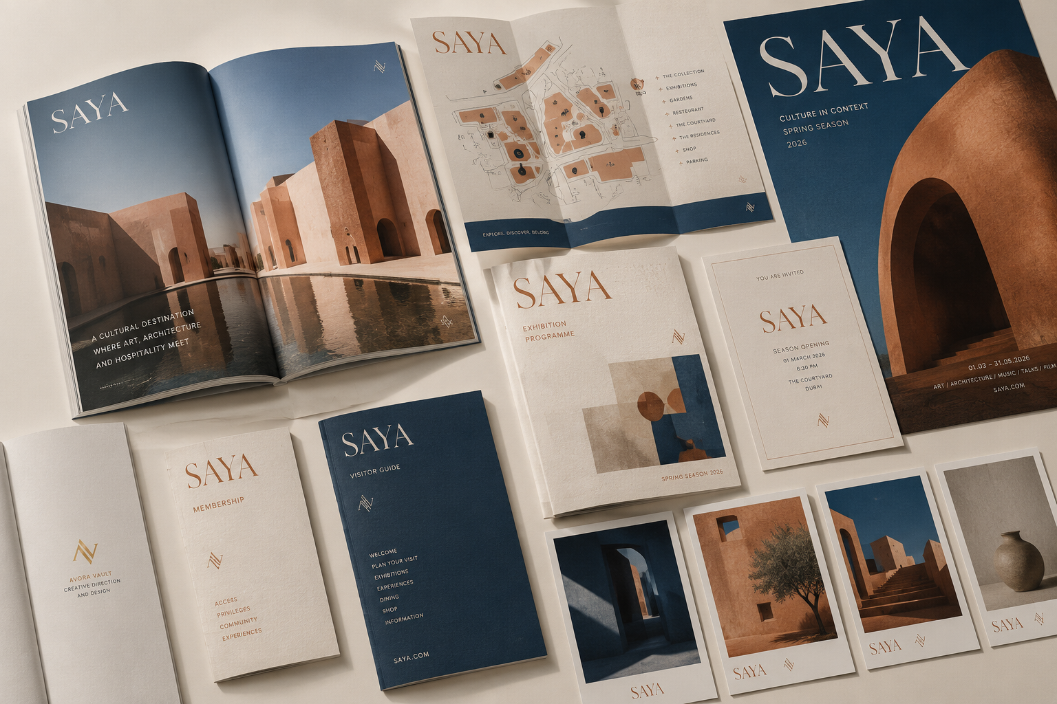 SAYA Editorial System — Brand Communication concept project by AVORA Vault