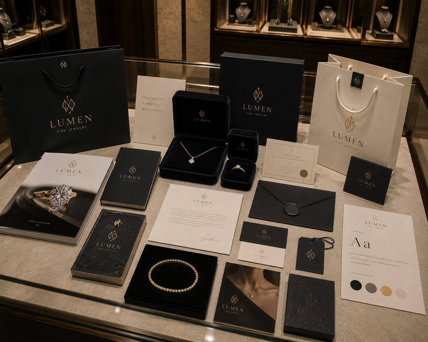 Jewelry Identity — Brand Strategy & Identity concept project by AVORA Vault