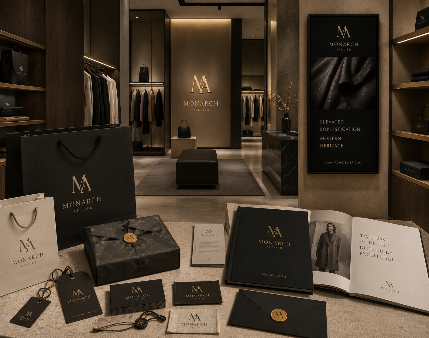 Fashion Identity — Brand Strategy & Identity concept project by AVORA Vault