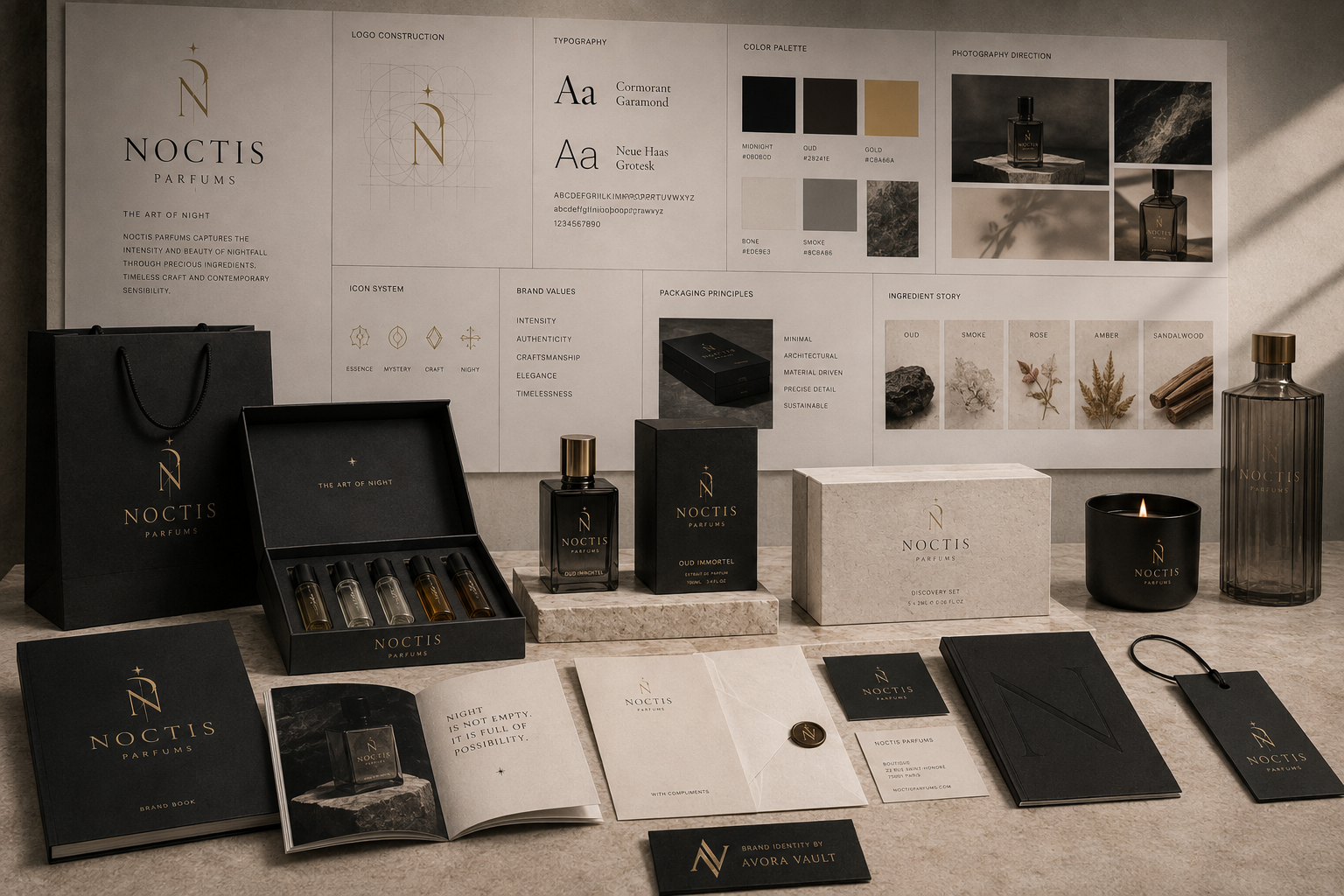 Brand Strategy & Identity — AVORA Vault service visual