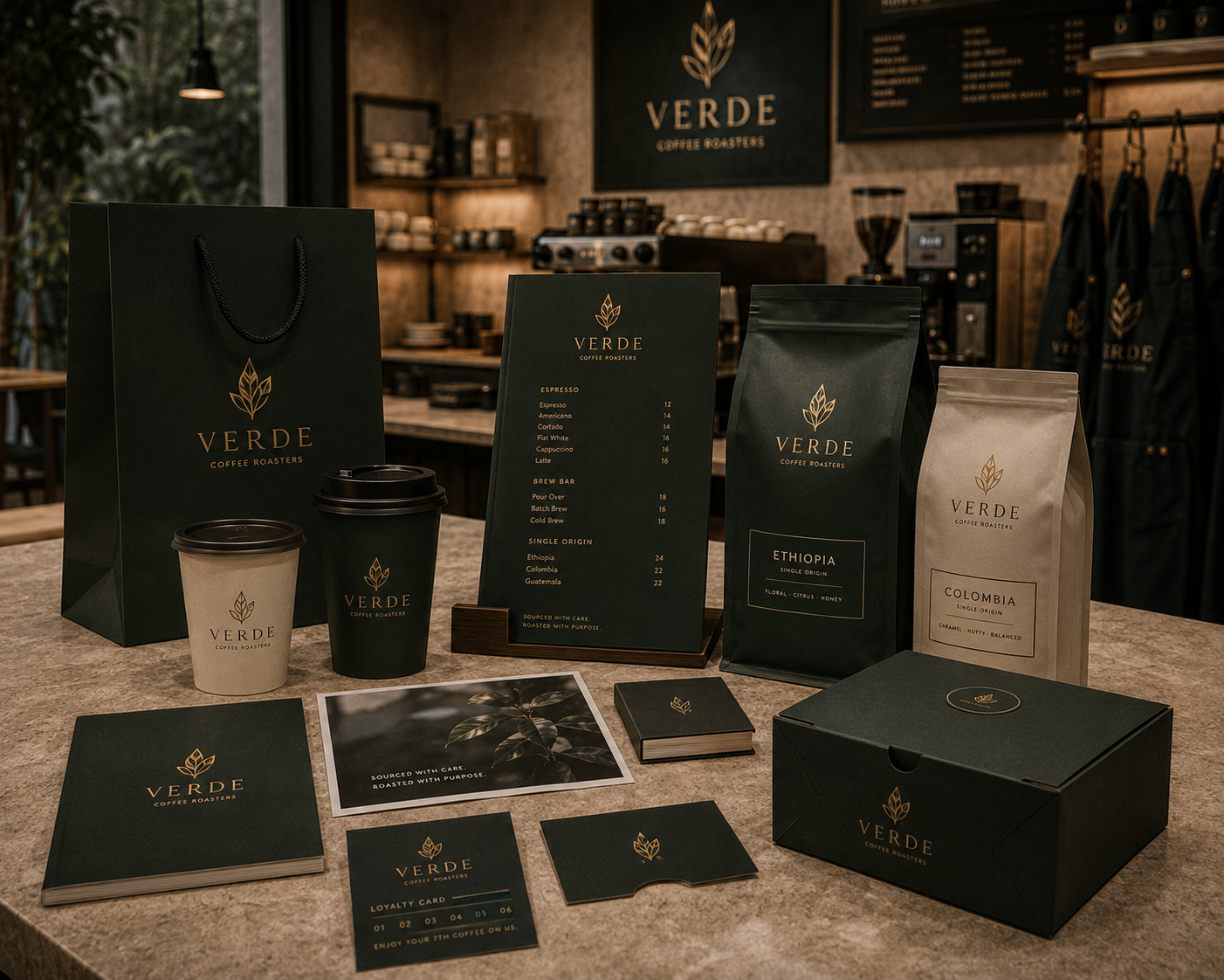 Coffee Identity — Brand Strategy & Identity concept project by AVORA Vault